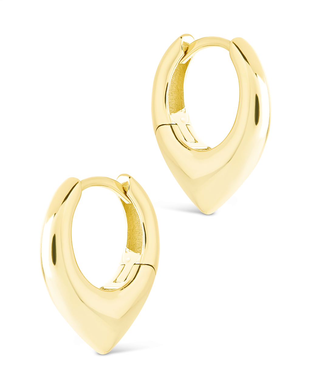 Colby Pointed Teardrop Hoops