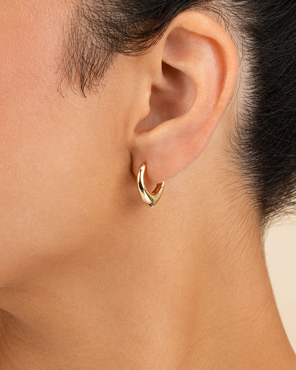 Colby Pointed Teardrop Hoops
