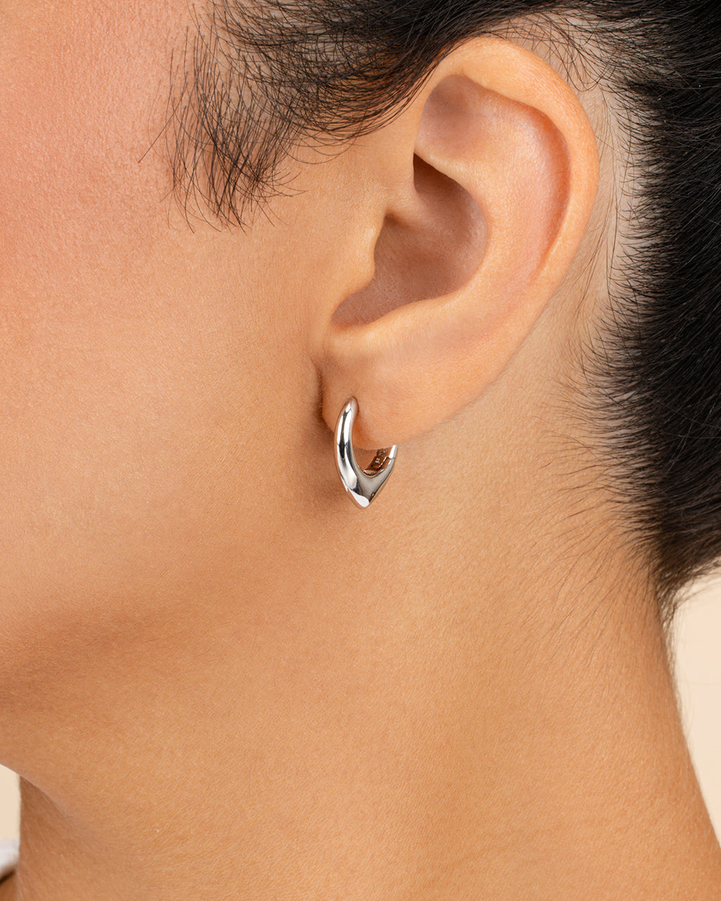 Colby Pointed Teardrop Hoops