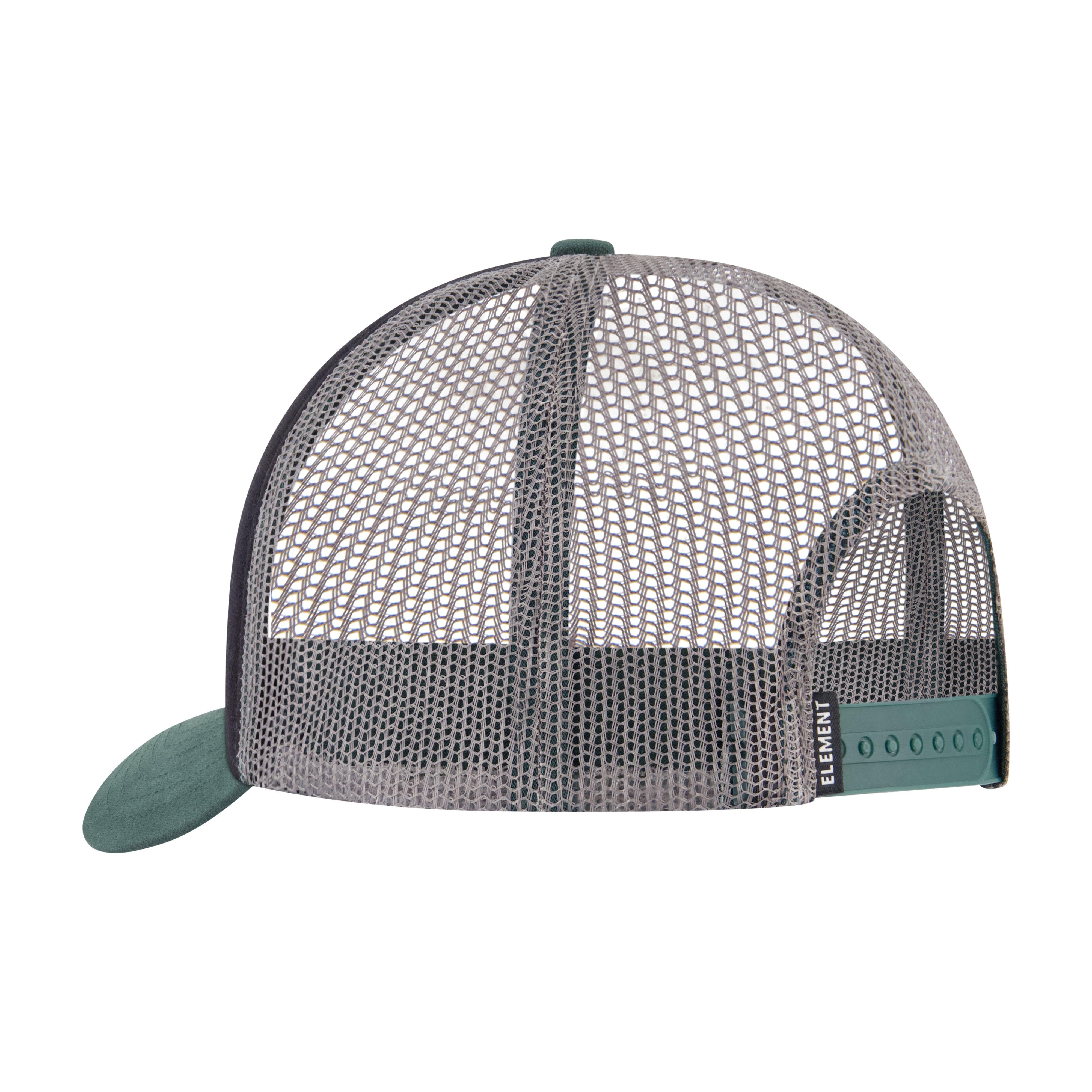 Element Logo Trucker Hat With Mesh Back And Snapback Closure