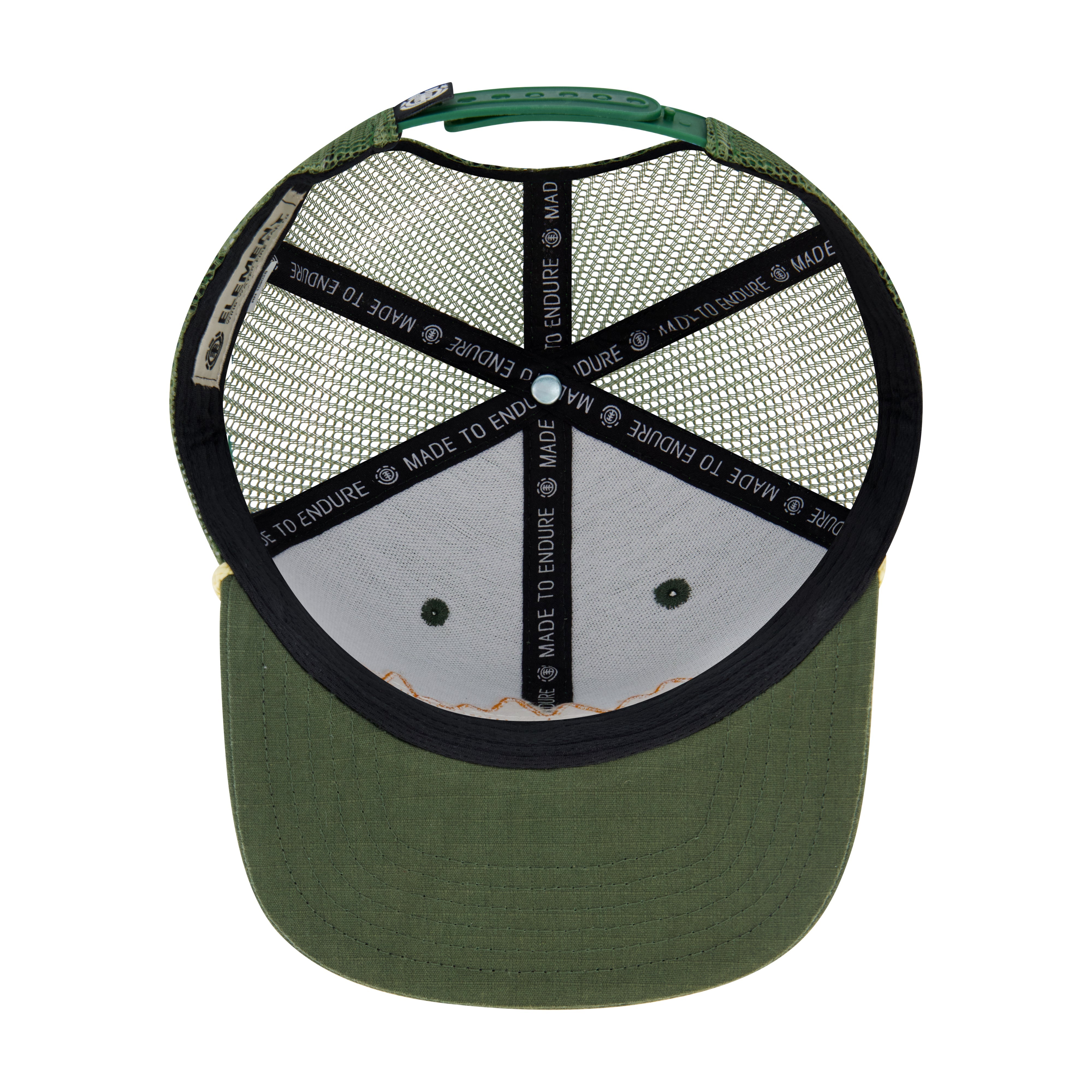 Element Cotton Ripstop Trucker Cap With Textured Embroidered Logo