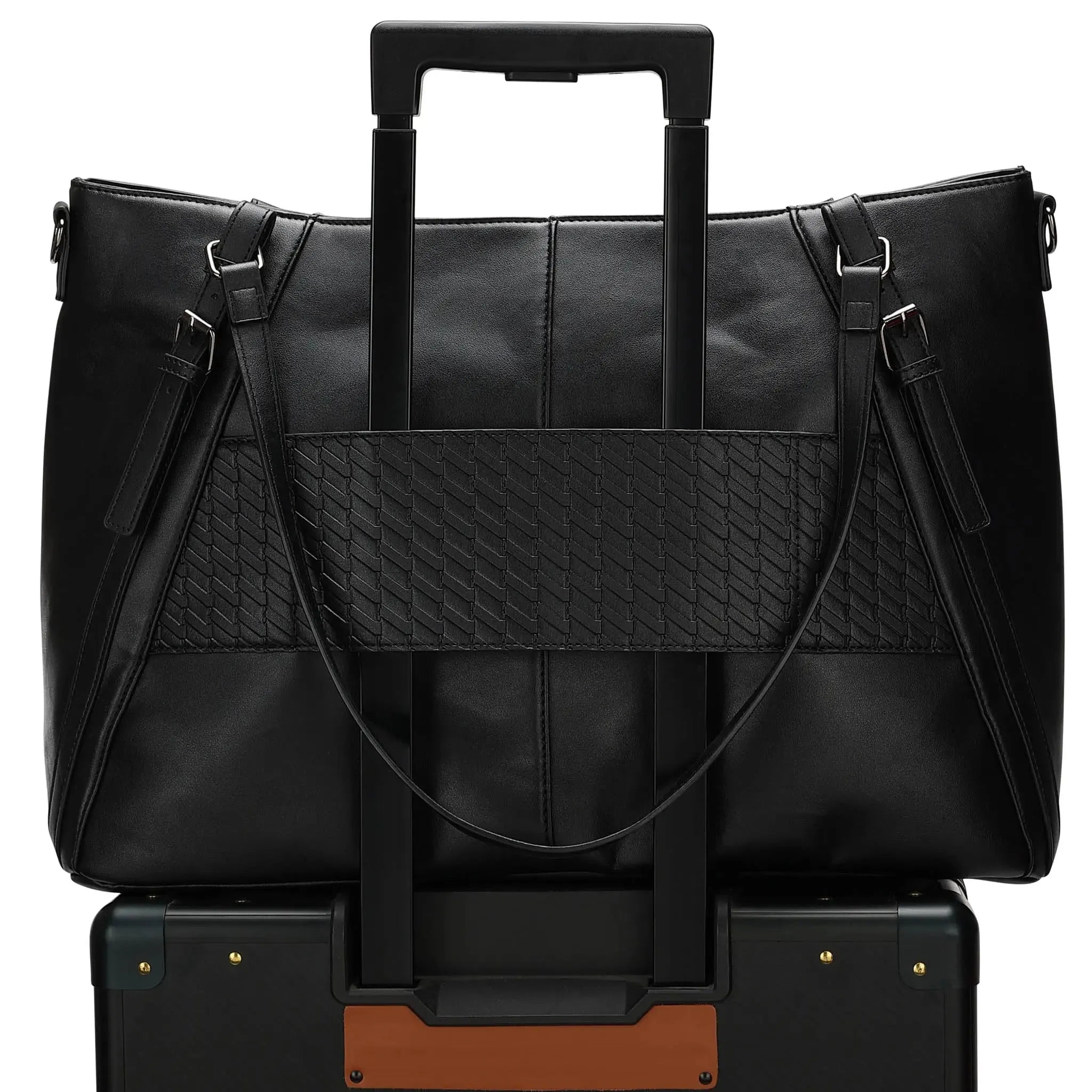 Leisure Luxe 33l Vegan Leather Weekender Tote Bag