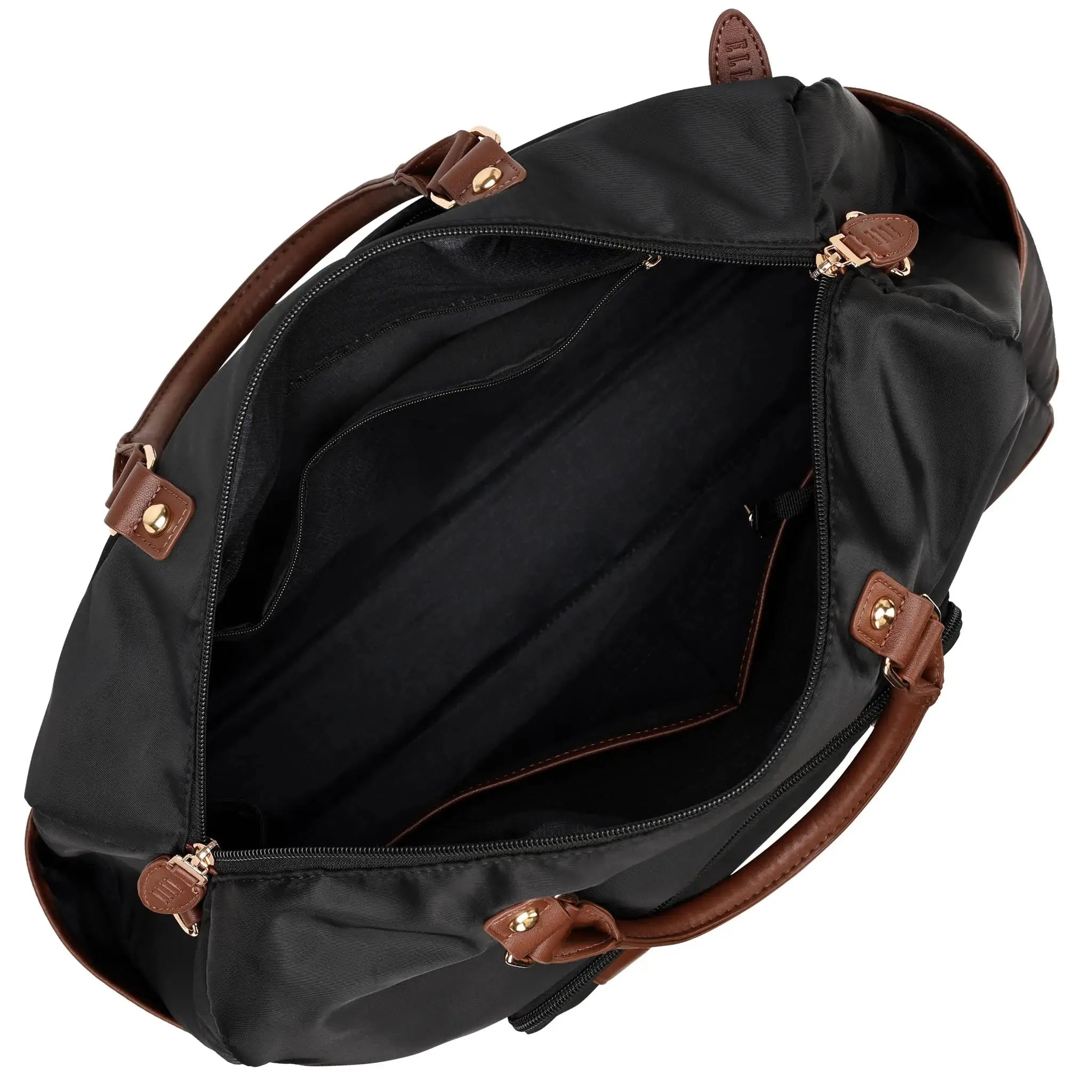 Luxe Journey 30l Twill And Vegan Leather Weekender Duffel Bag