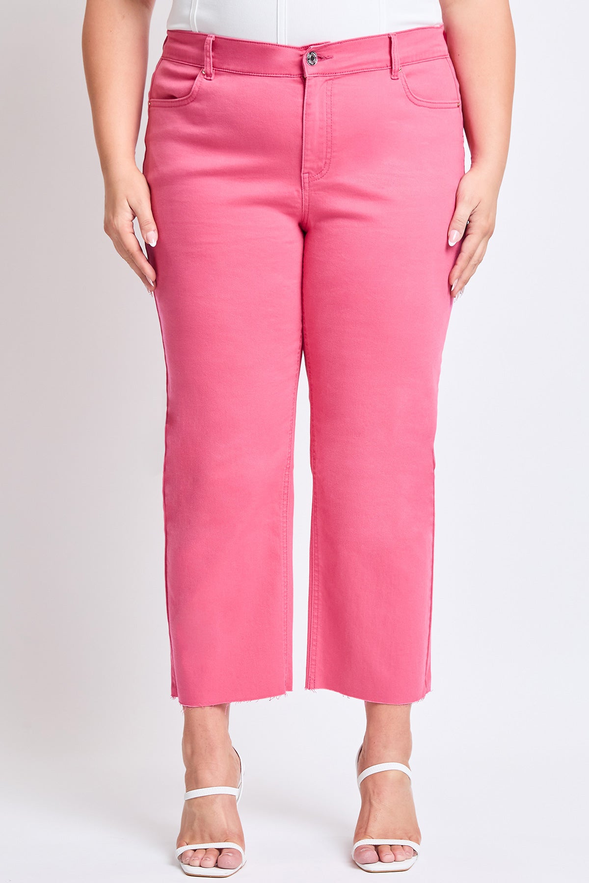 Women's Plus Hyperstretch Cropped Wide Leg Pants
