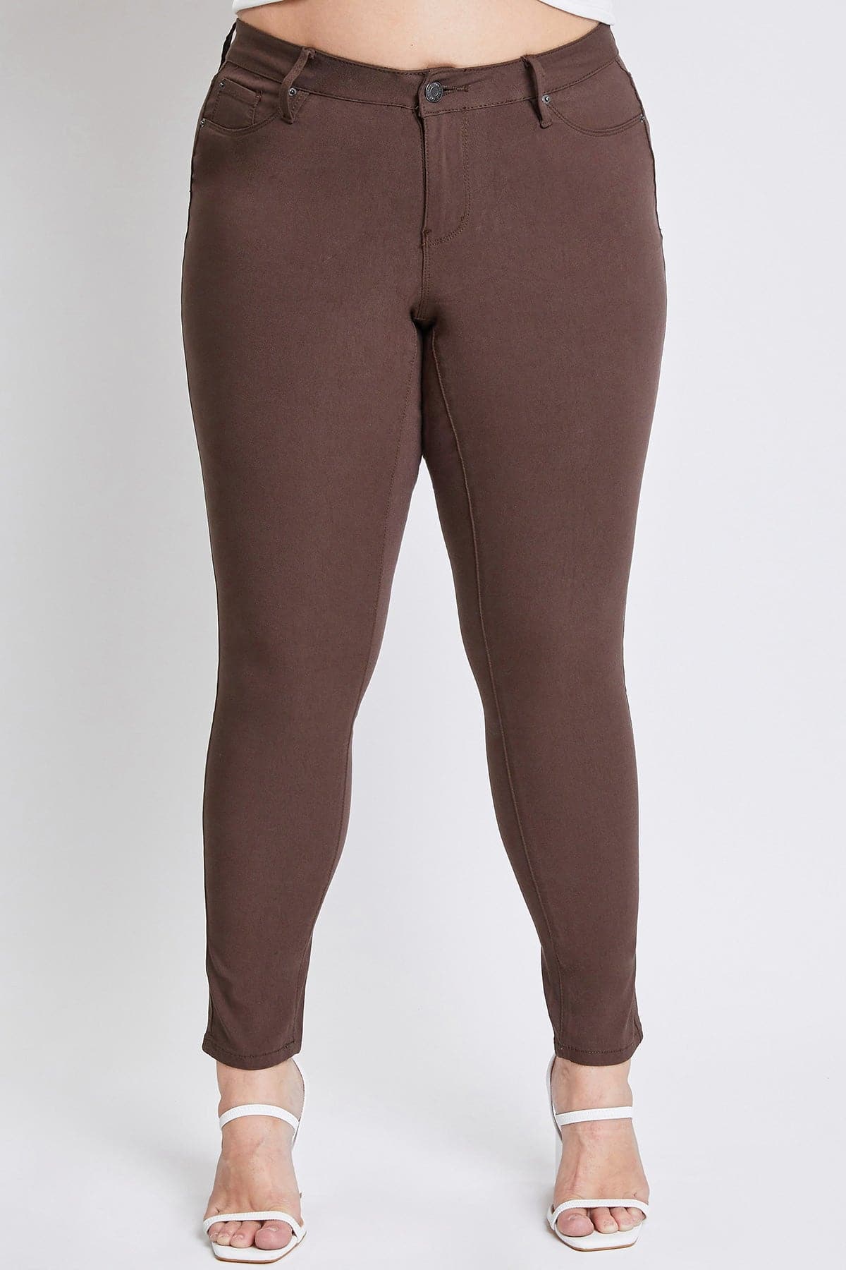 Women's Plus Mid Rise Hyperstretch Skinny Pants