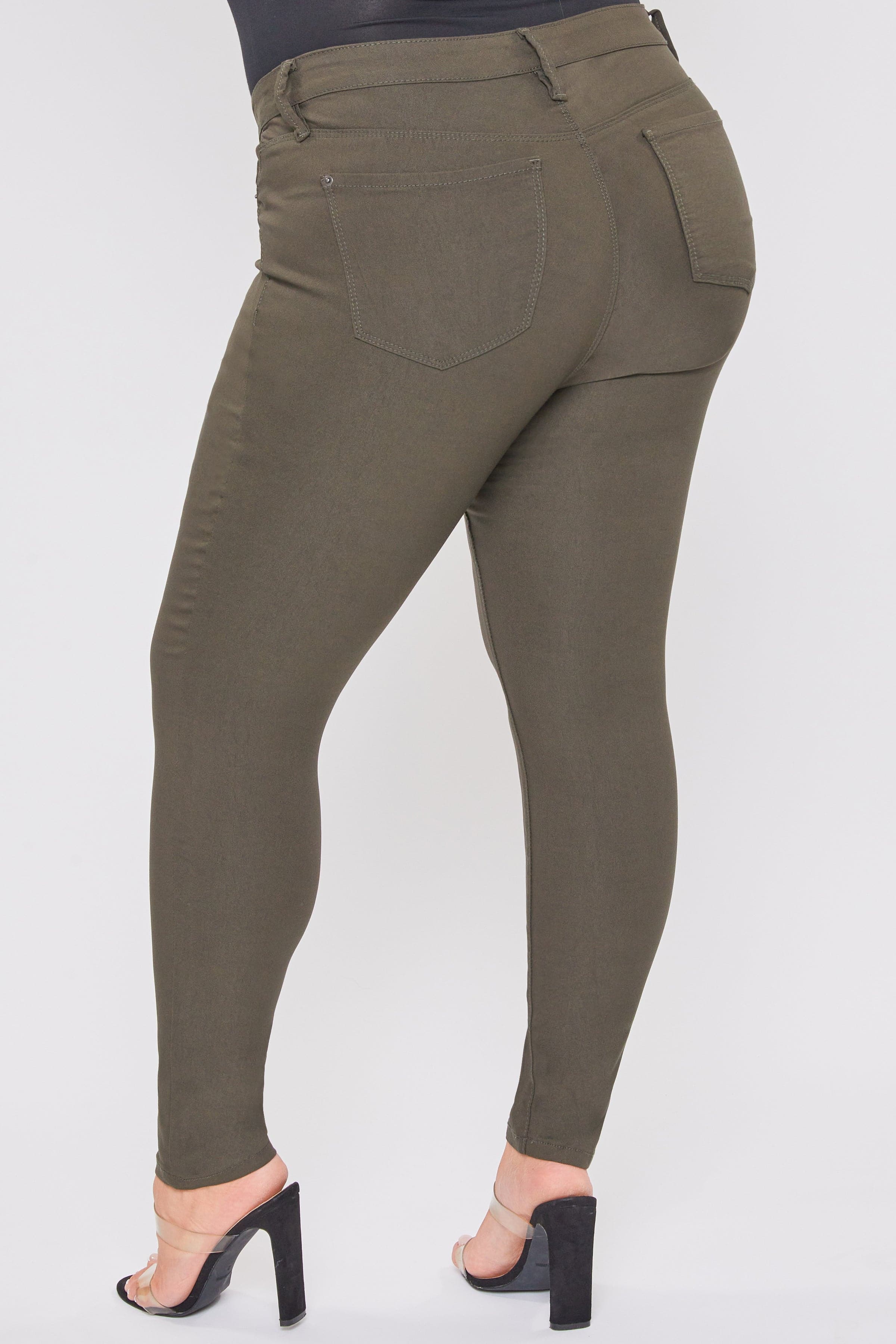 Women's Plus Mid Rise Hyperstretch Skinny Pants
