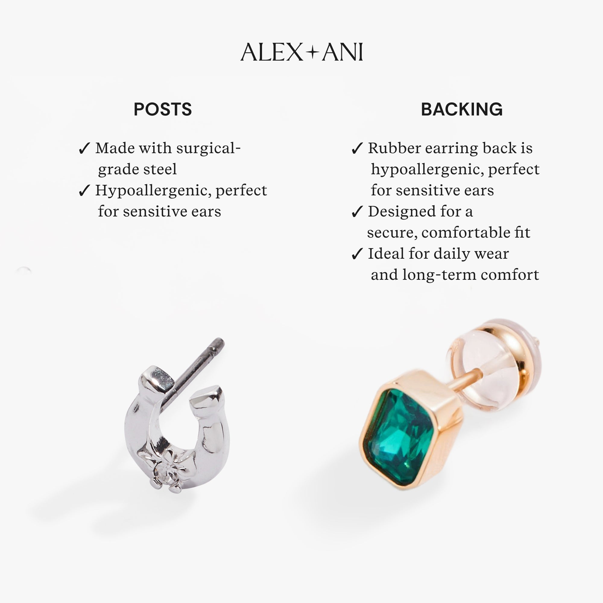 Four-leaf Clover Mini Stud Earrings