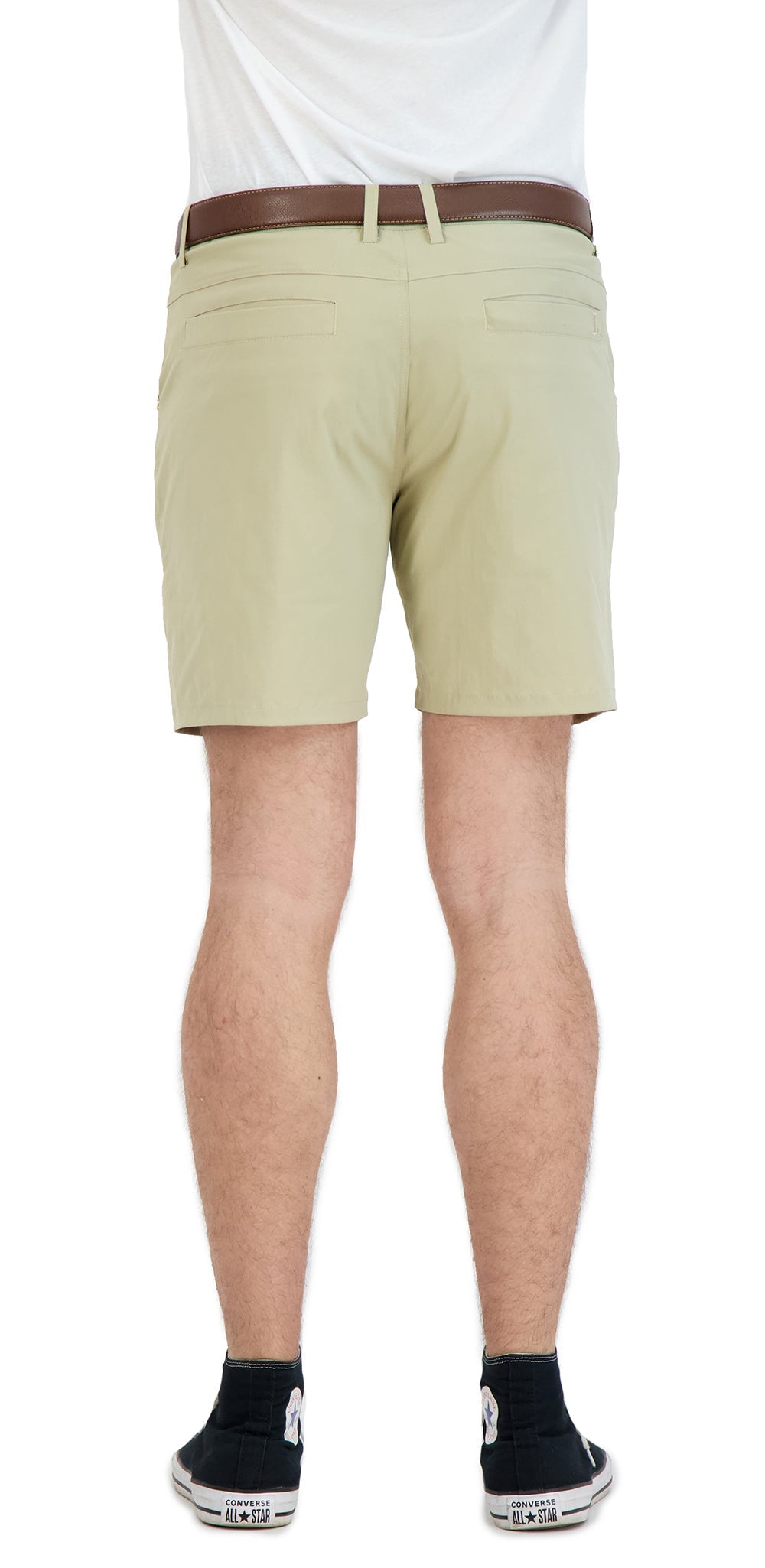 Everyday Stretch Shorts With  A Comfortable Built-in Liner - Business Casual Style- Khaki