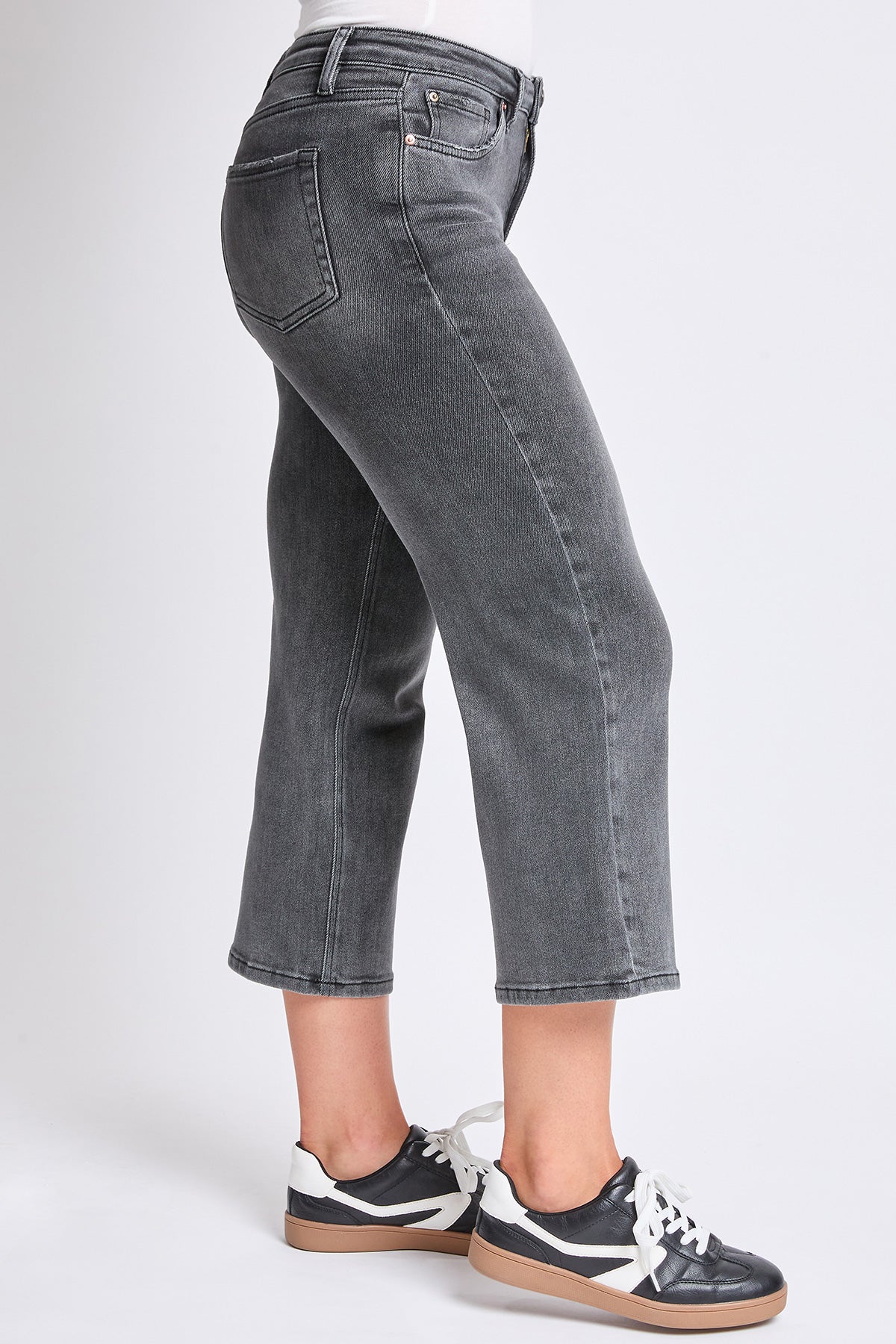 Women's Luxe High Rise Cropped Wide Leg