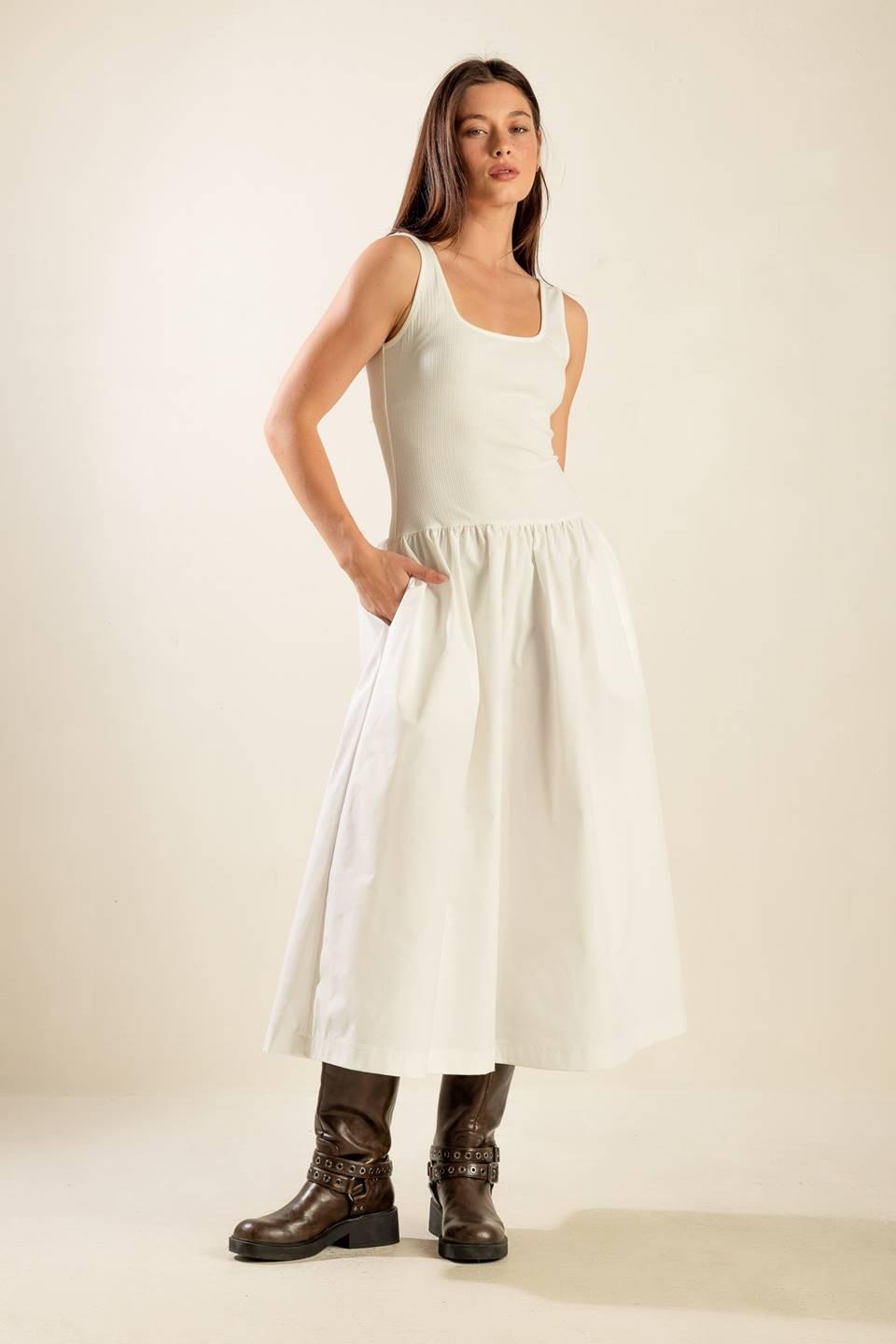 Light Up The Sky Woven Midi Dress