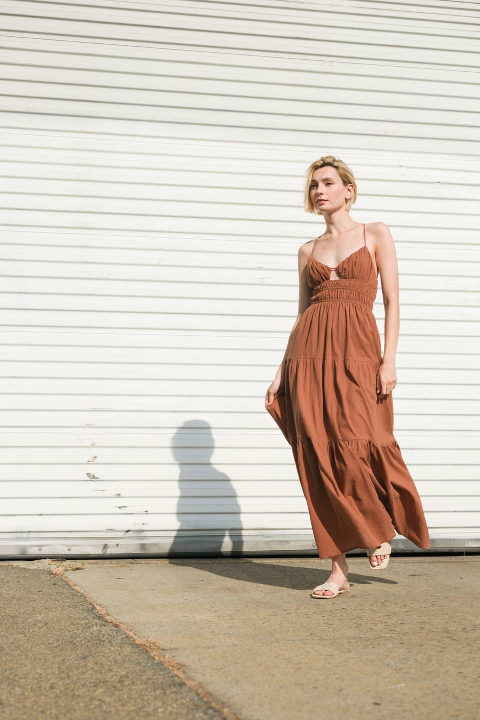 Effortless Elegance Woven Maxi Dress