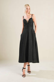 You Are My Sunshine Denim Midi Dress