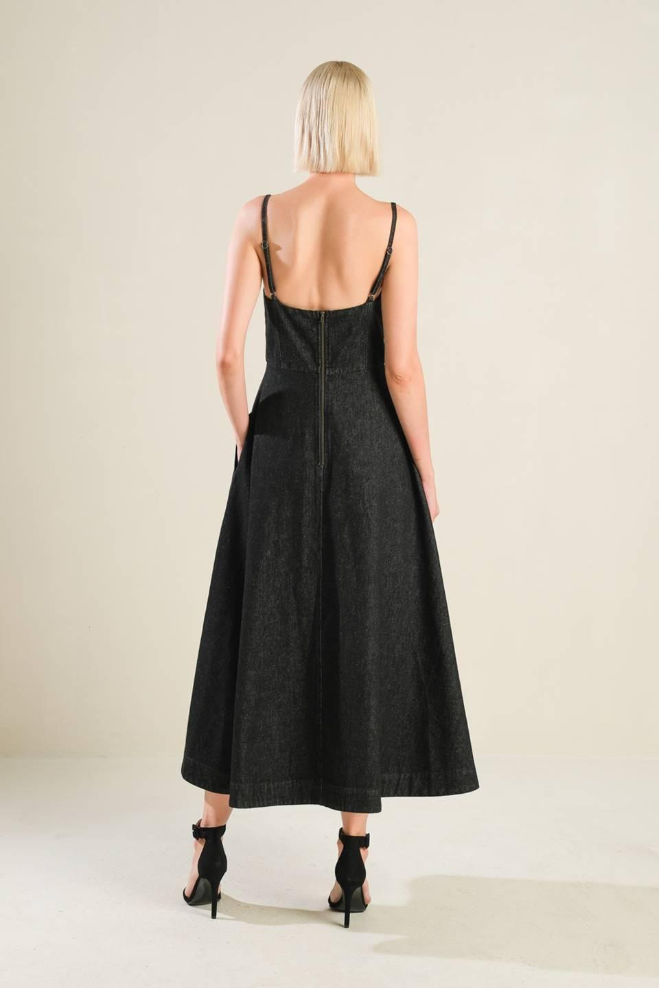 You Are My Sunshine Denim Midi Dress