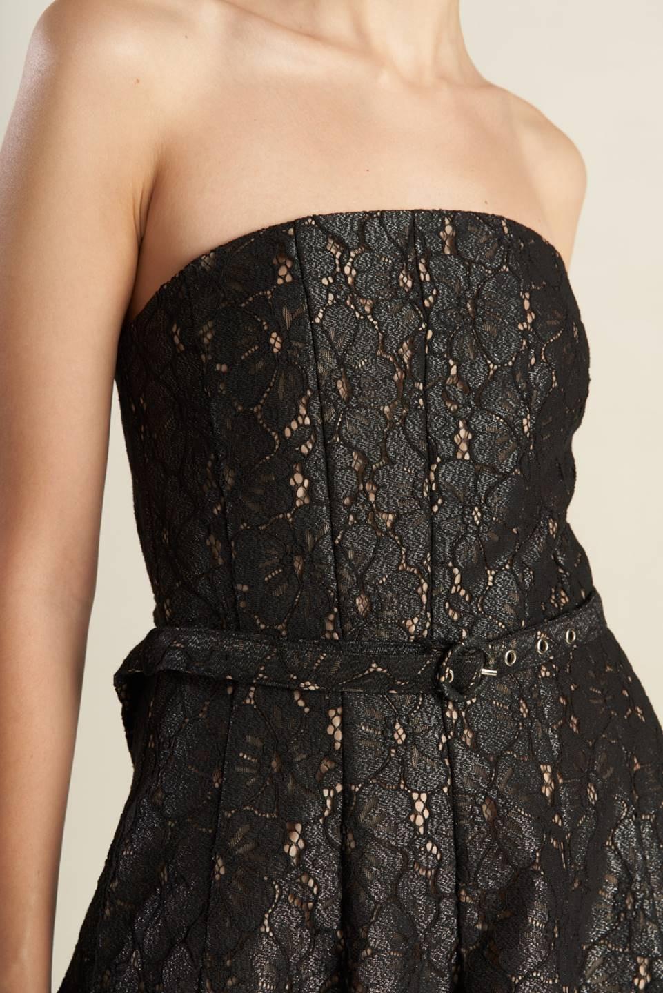 The Truth Is Woven Lace Midi Dress