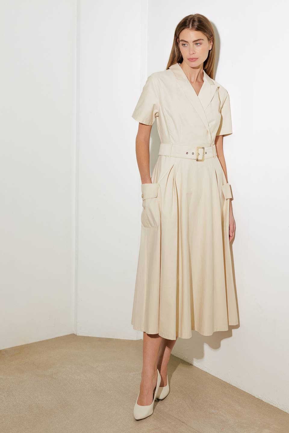 Lost In The Stars Woven Midi Dress