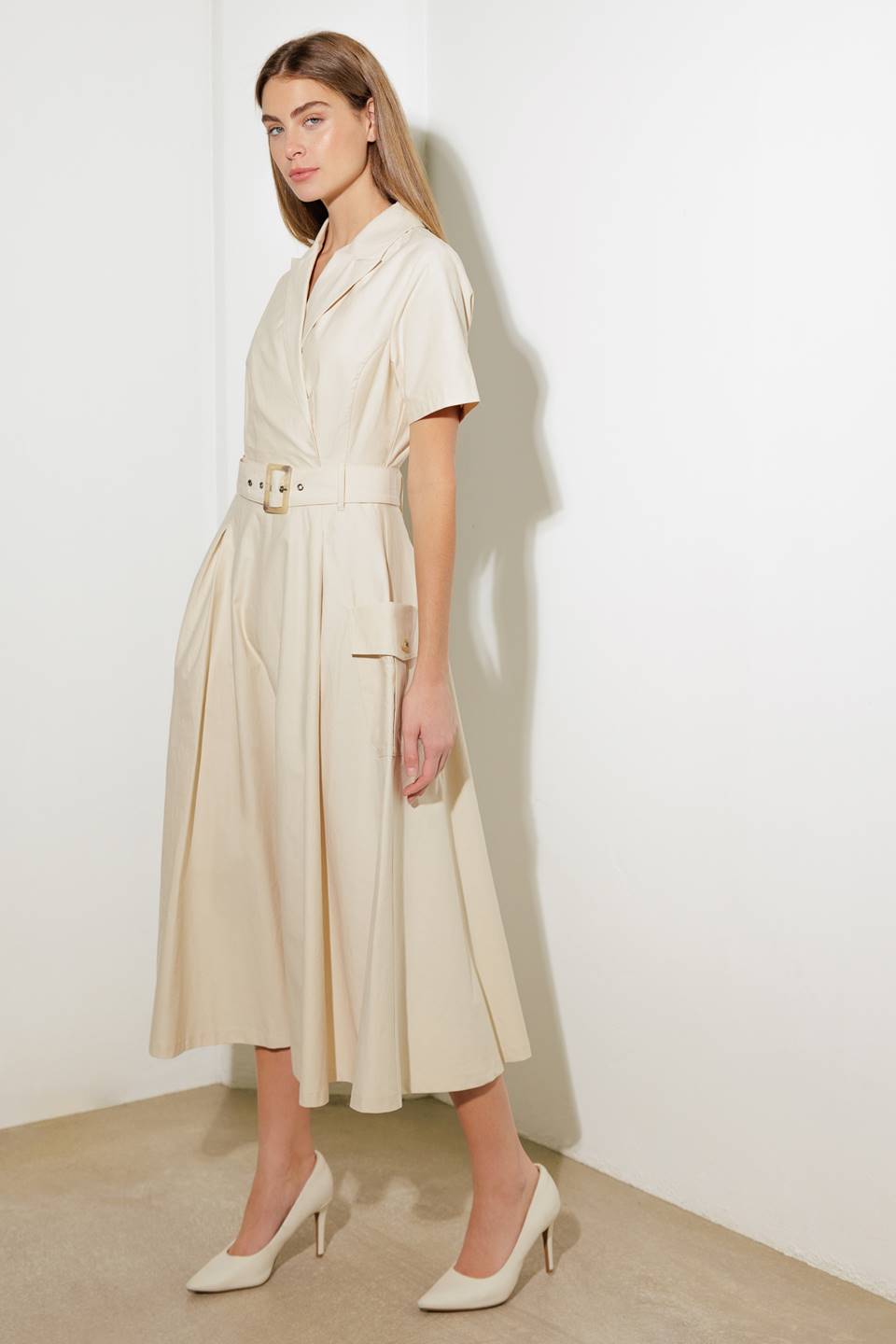 Lost In The Stars Woven Midi Dress