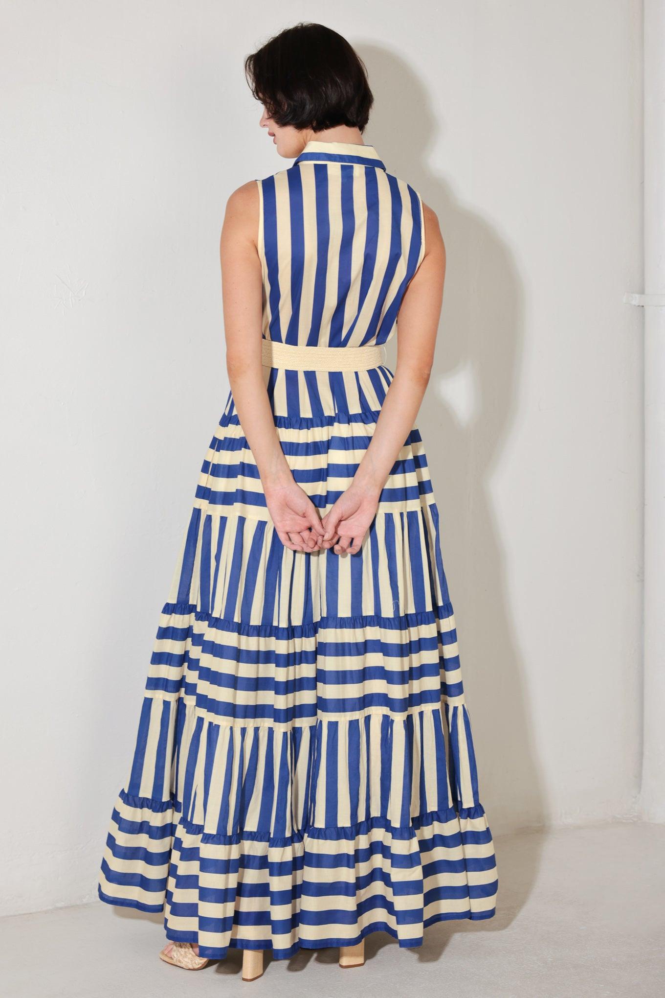 Sunset Boardwalk Stripe Maxi Dress | Includes Plus Size