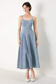 Cloud Ninette Denim Midi Dress