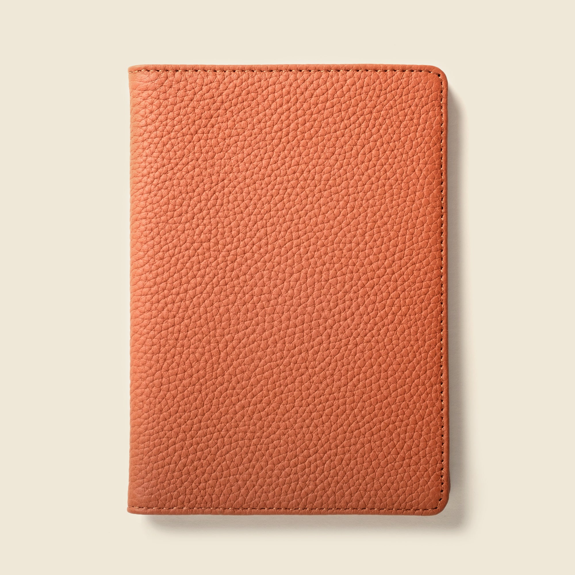 Leather Passport Wallet With RFID - Tan