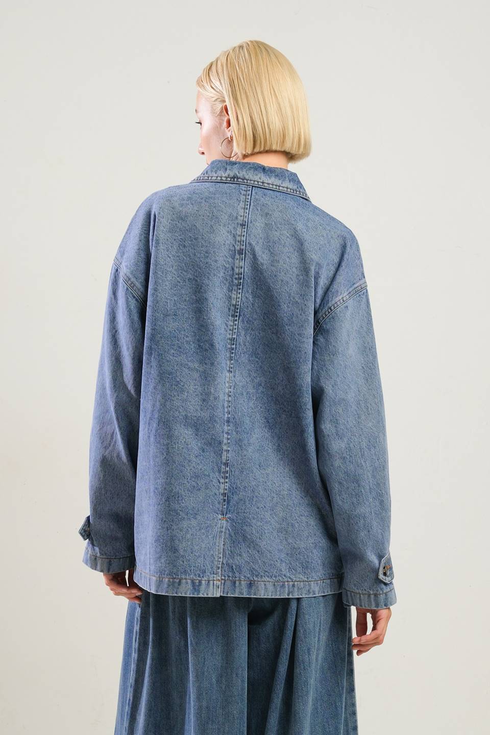 Breathtaking Charm Denim Midi Jacket