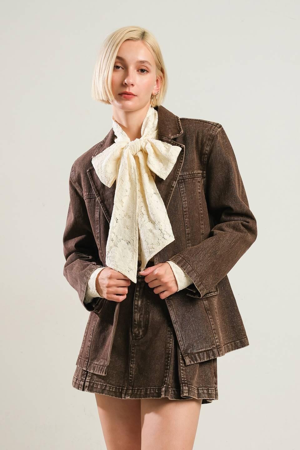 Daring Confidence Denim Blazer