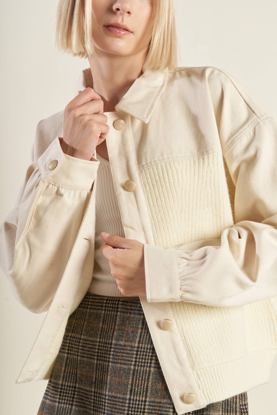 Go-getter Girl Sweater Twill Jacket