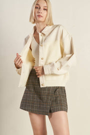 Go-getter Girl Sweater Twill Jacket