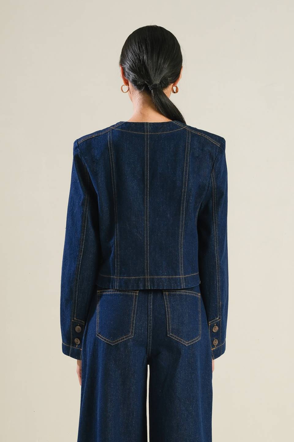 Crisp Canvas Denim Jacket