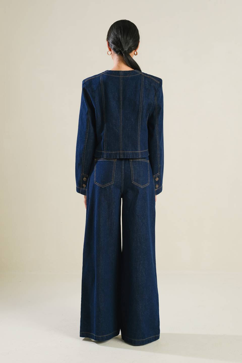 Crisp Canvas Denim Jacket