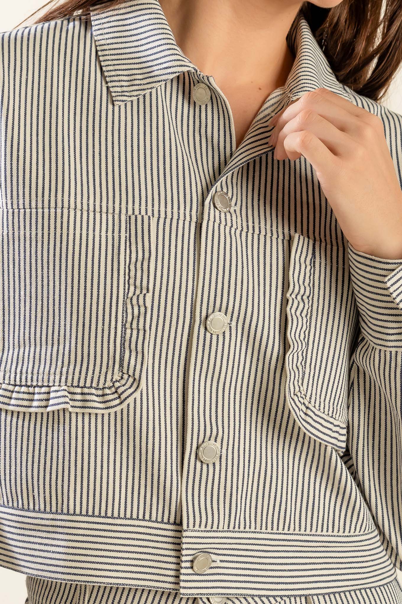 Honestly Love You Twill Crop Jacket