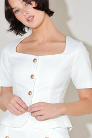 Minimal Prestige Woven Top