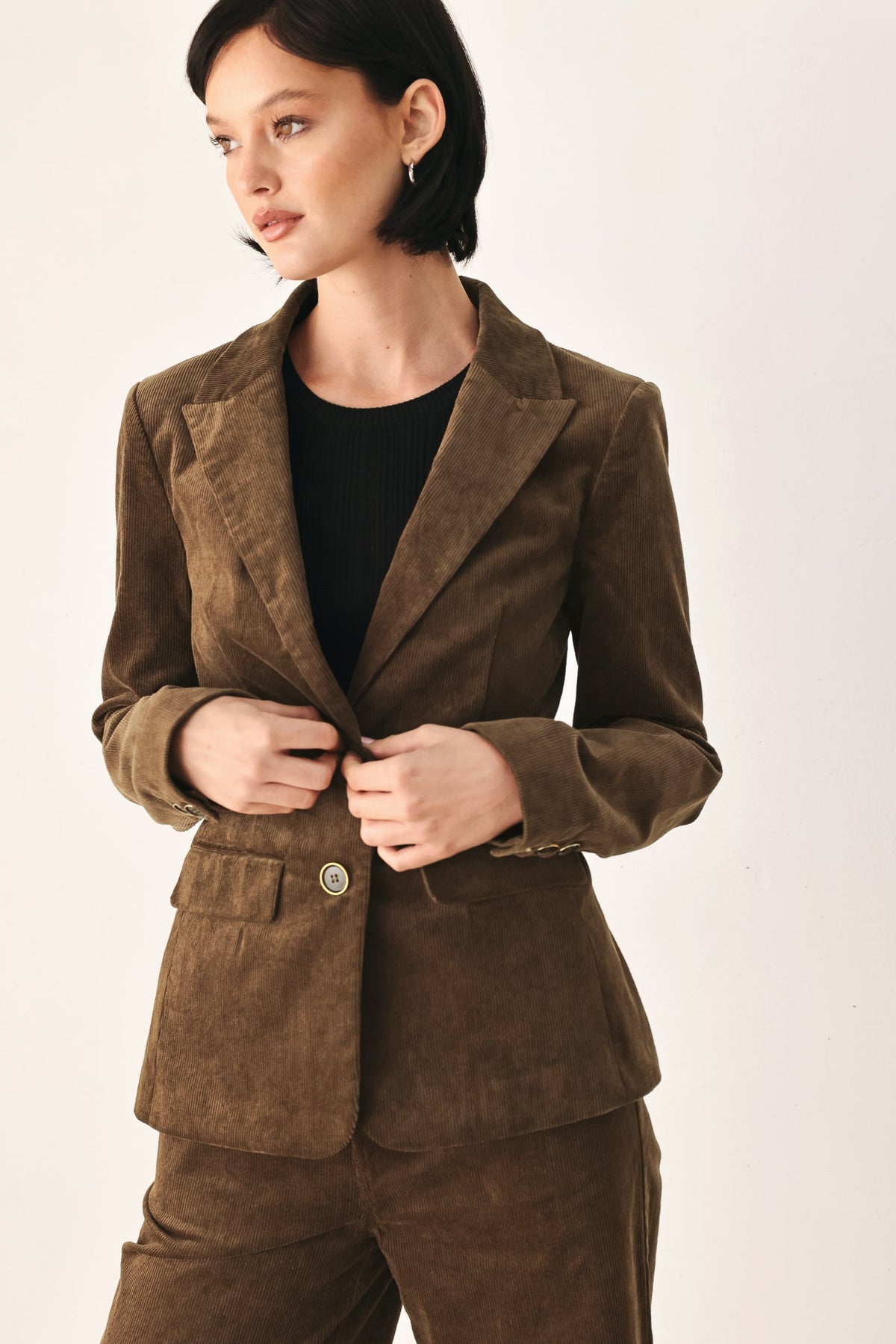 Autumn In Manhattan Corduroy Blazer