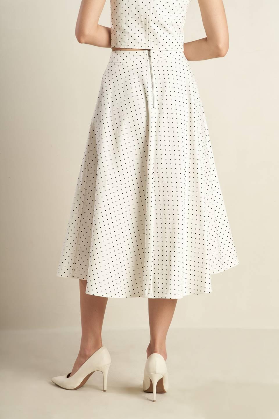 Walk With Me Woven Midi Skirt