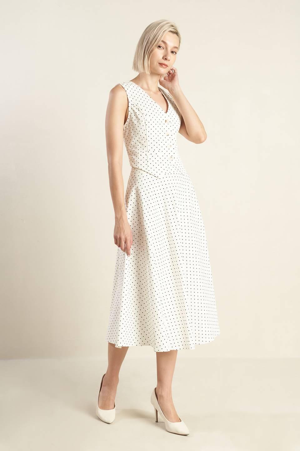 Walk With Me Woven Midi Skirt