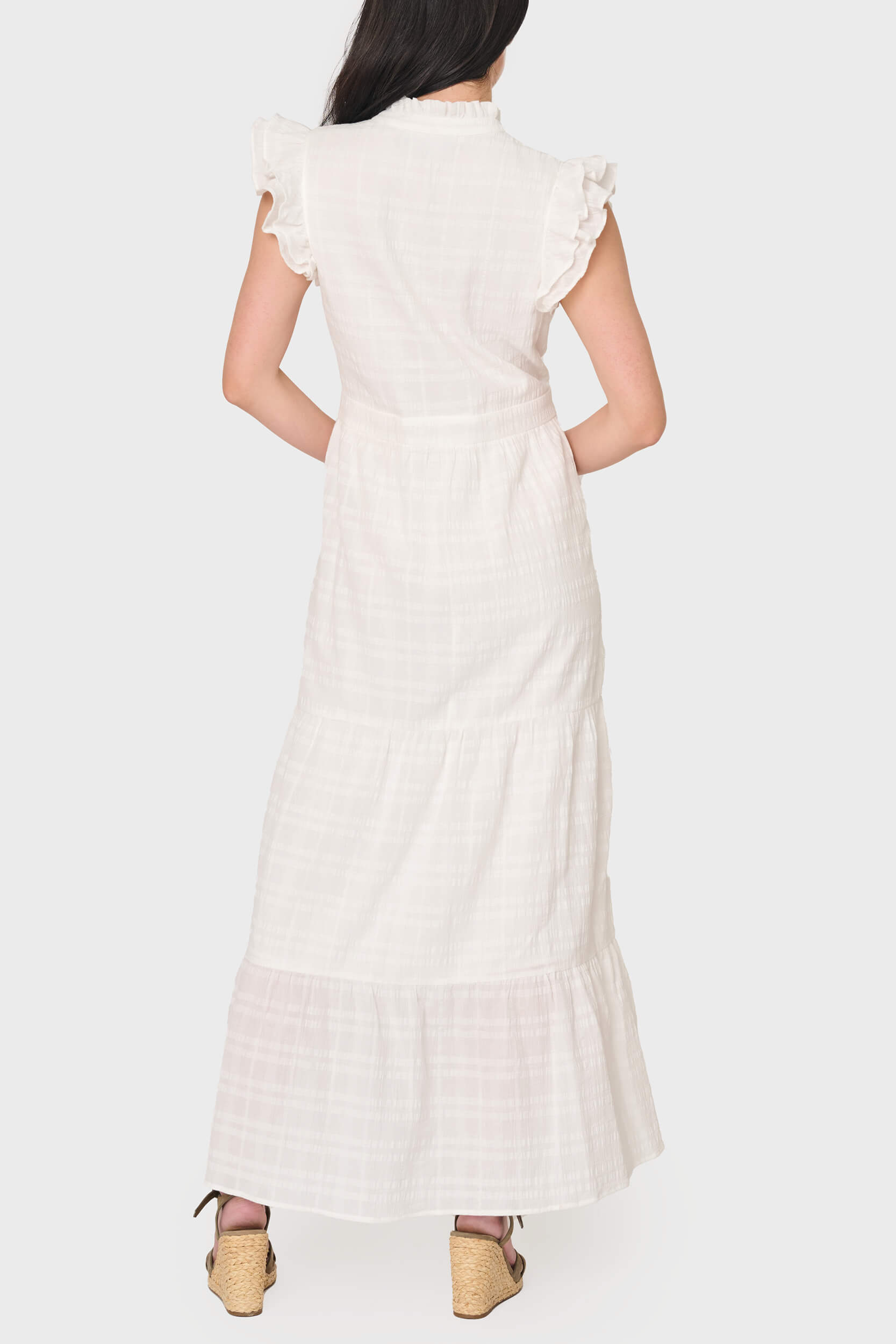 Flutter Sleeve Maxi Decked Out Day Dress