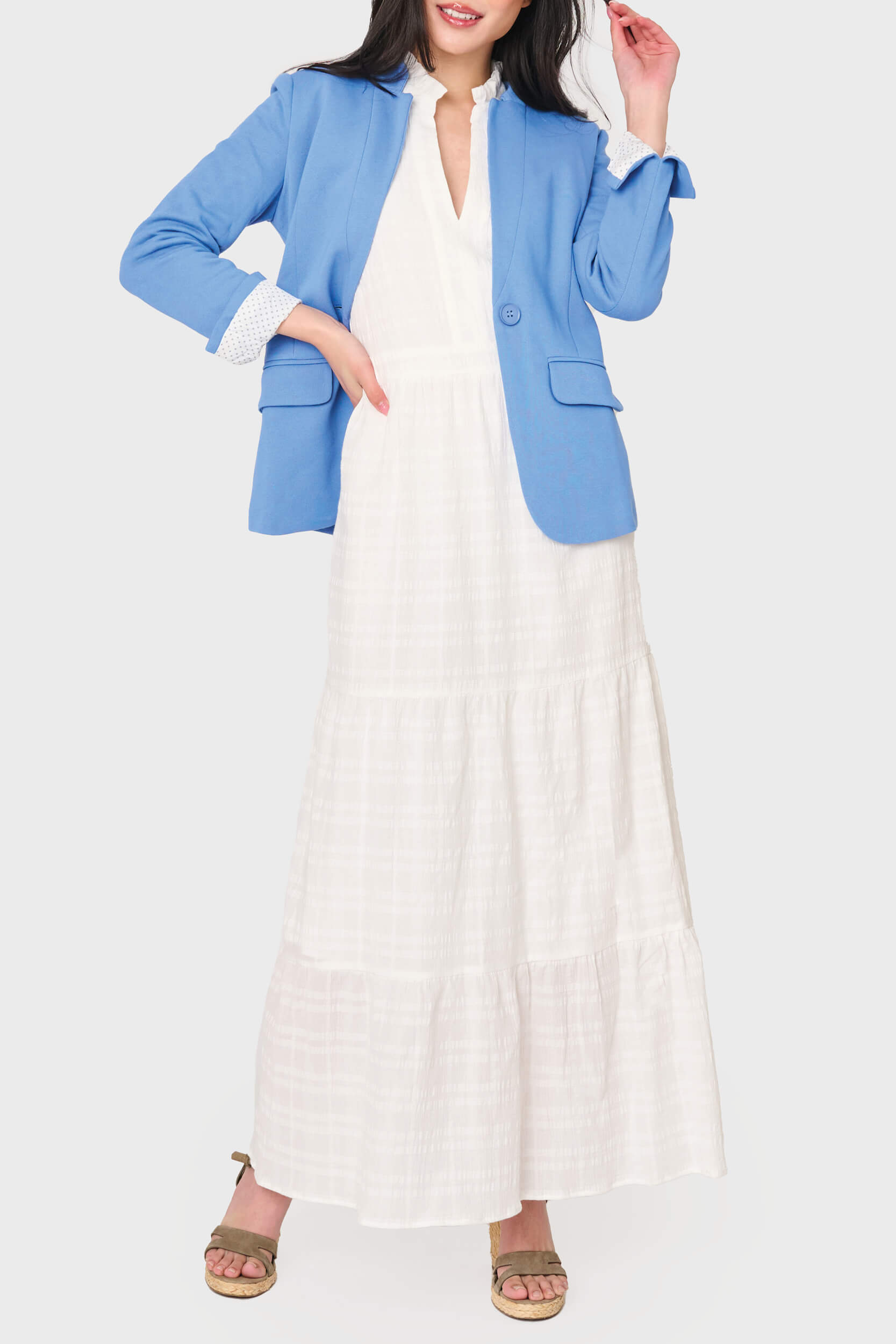 Flutter Sleeve Maxi Decked Out Day Dress