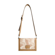 Tommy Bahama Graphic Leaf Print City Handbag, Tan