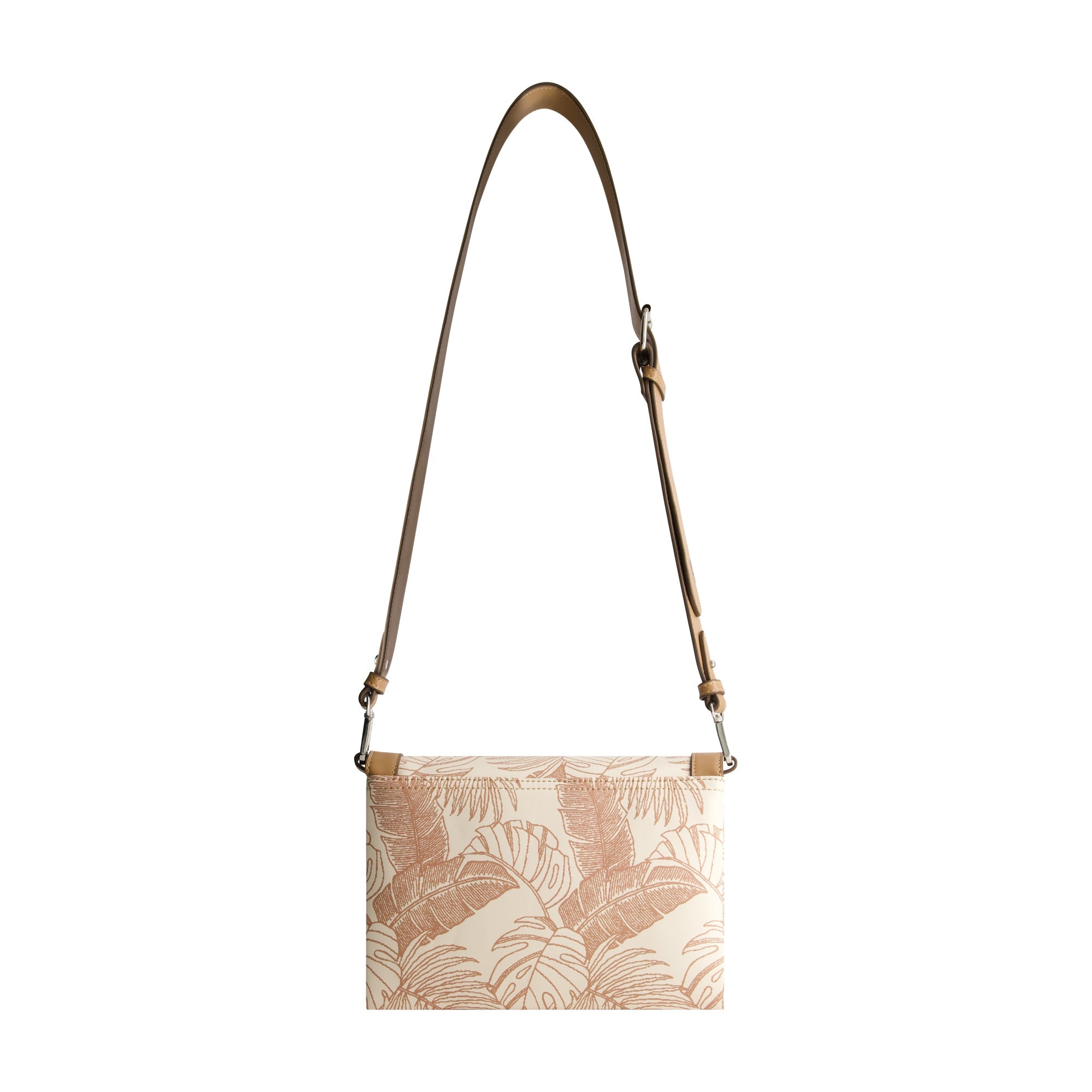 Tommy Bahama Graphic Leaf Print City Handbag, Tan