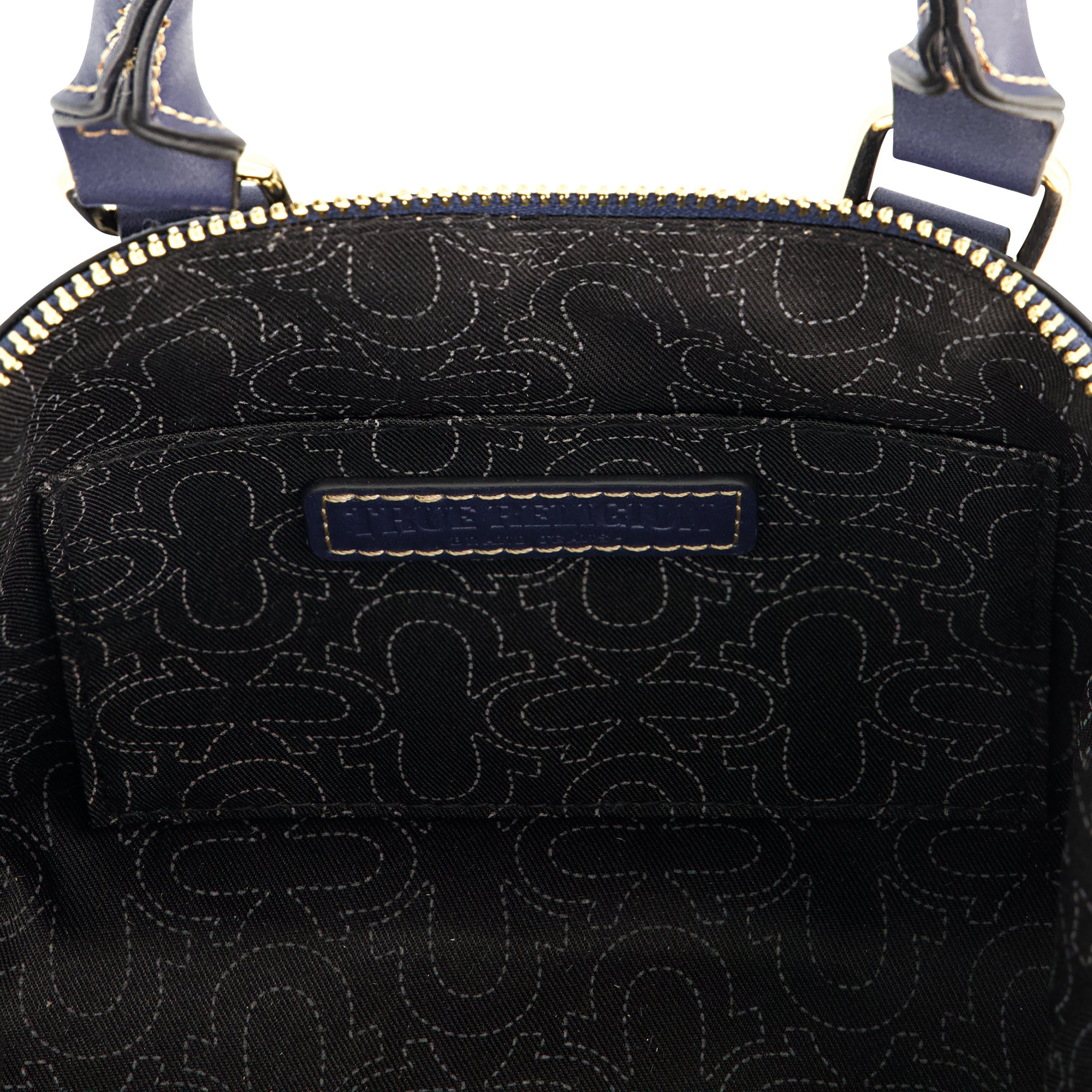True Religion Frayed Denim Mini Satchel
