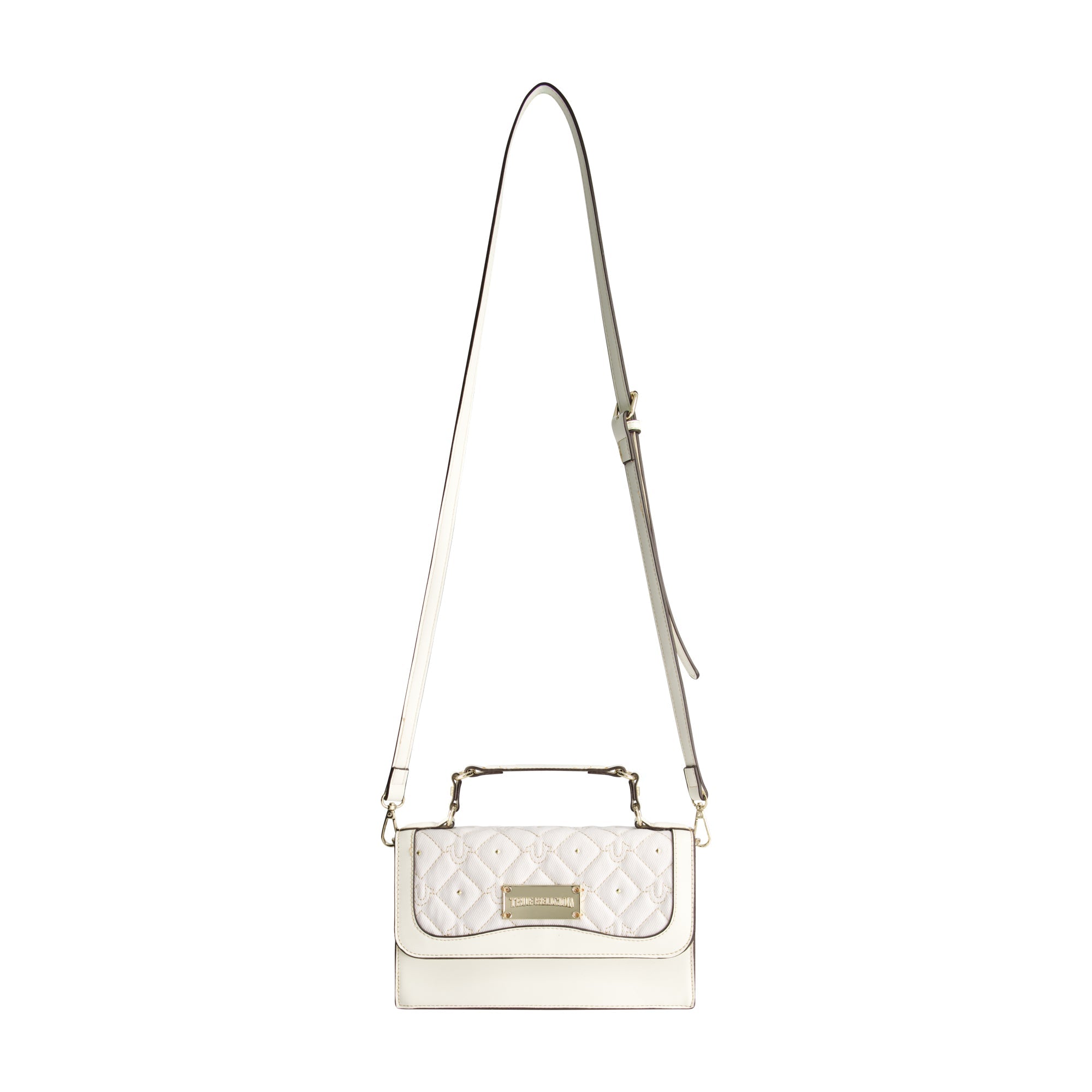 True Religion Studded Denim Flap Bag