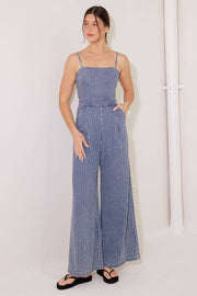 Begin Again Blue Denim Jumpsuit
