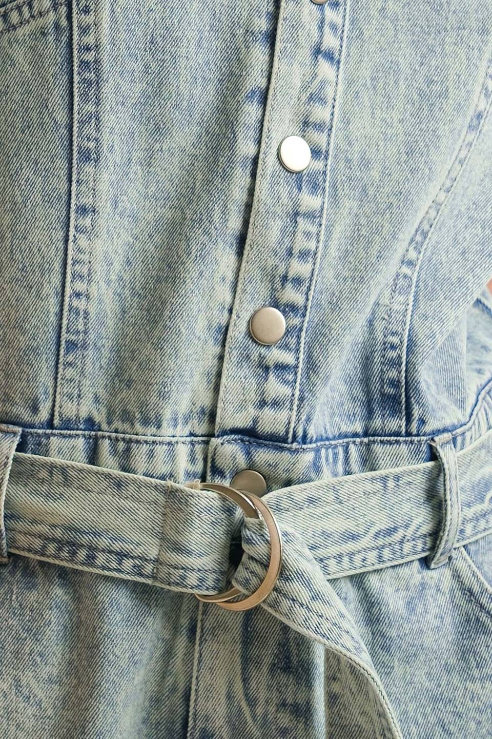 Countryside Charm Denim Romper