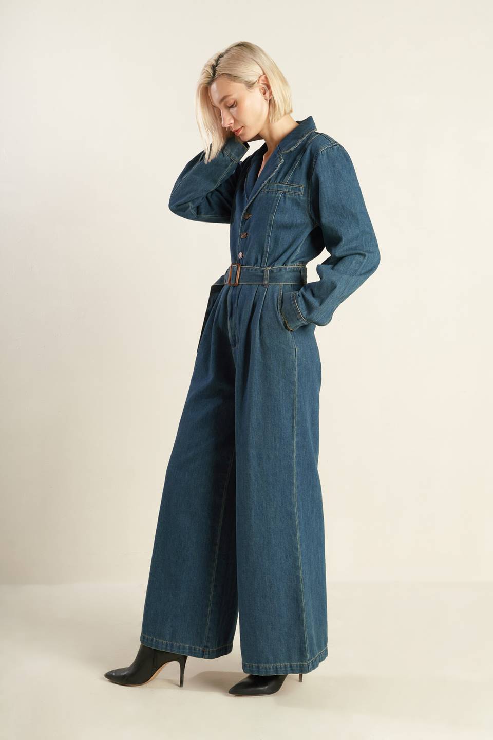 In The Details Denim Jumpsuit