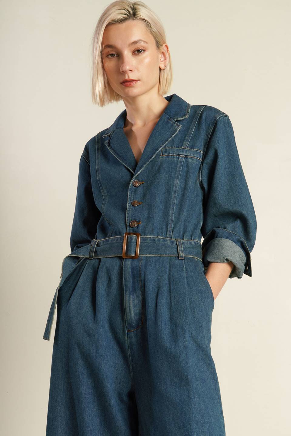 In The Details Denim Jumpsuit
