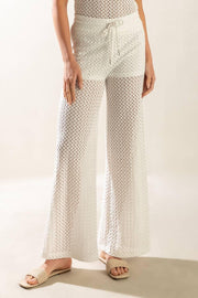 Presence Of Love Semi Sheer Knit Pants