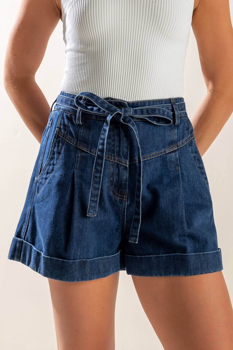 Walk In The Park Denim Shorts