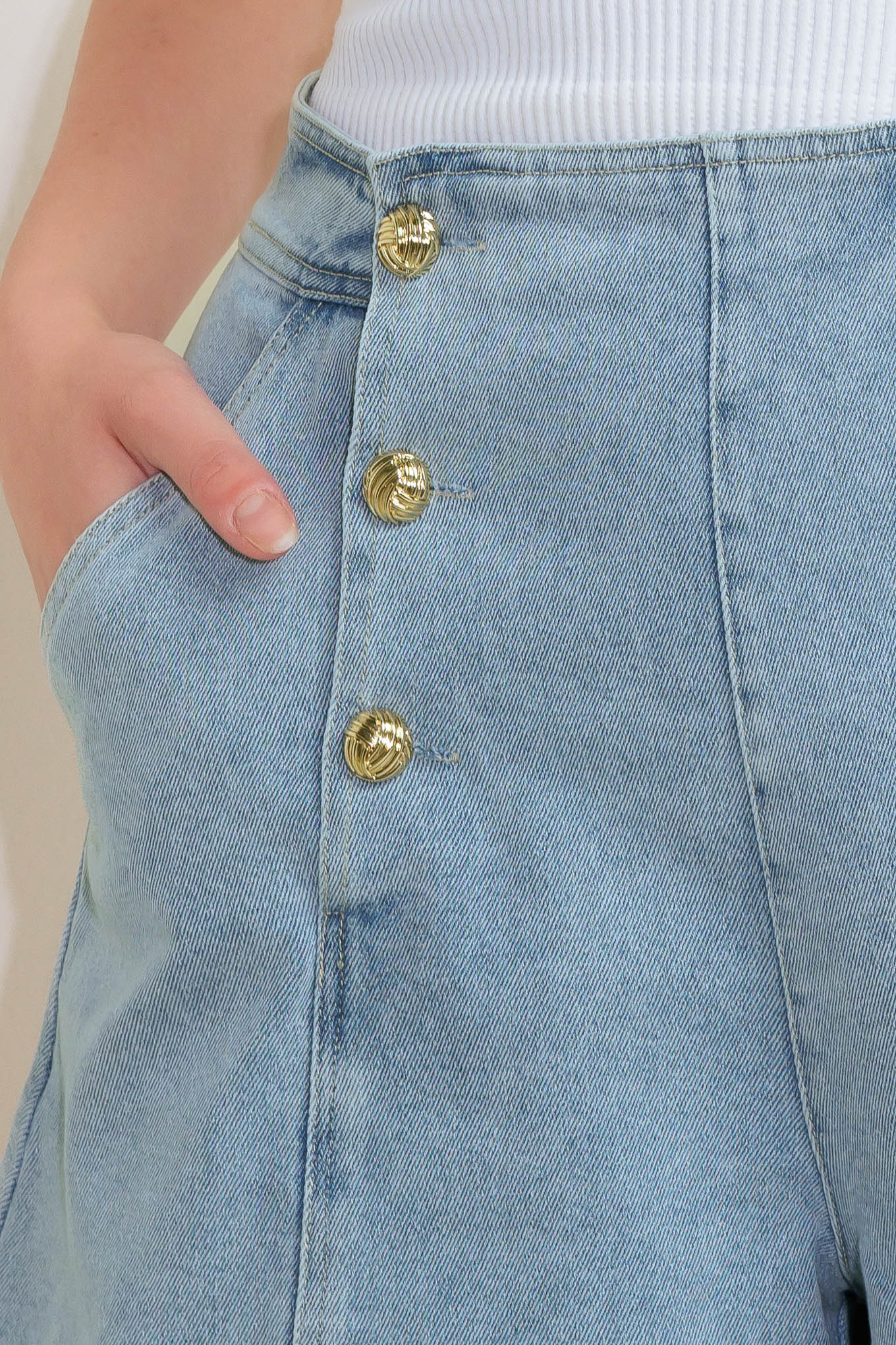 Angel Wings And Chamomile Woven Skort