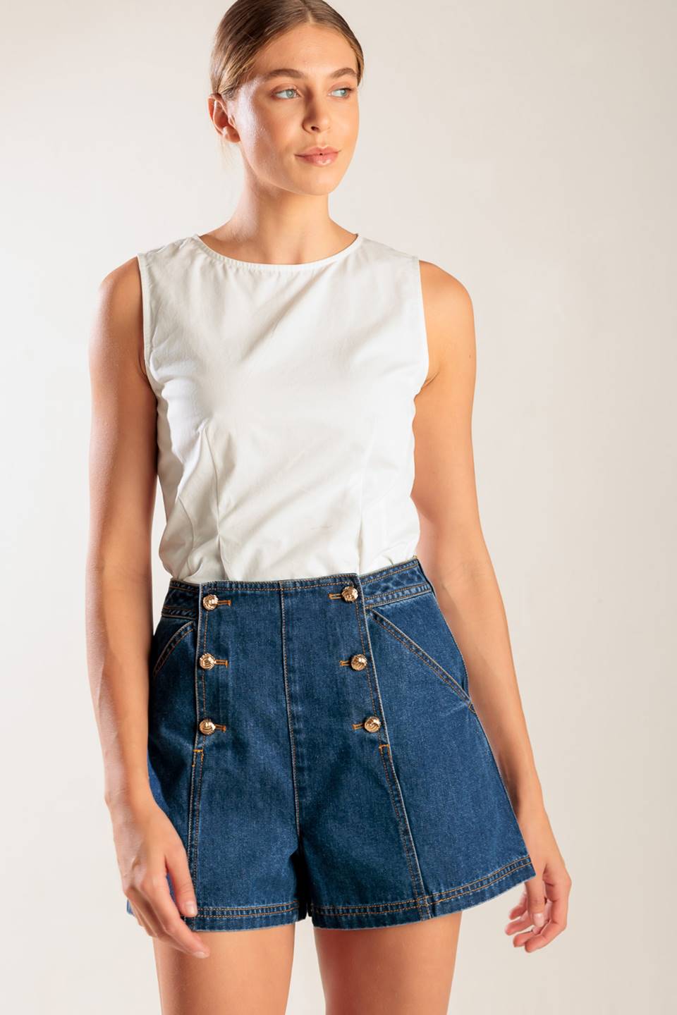 Drive-in Movie Denim Short