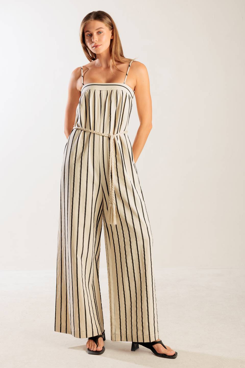 Just The Beginning Woven Jumpsuit