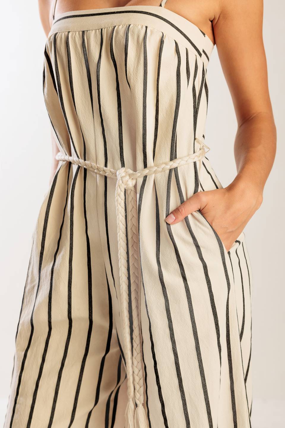 Just The Beginning Woven Jumpsuit